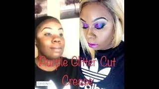 Purple Glitter Cut Crease Morphe Picasso