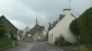 Driving From 22160 Saint Nicodème, Côtes d'Armor To 29270 Carhaix Plouguer, Finistère, France
