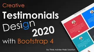 Testimonial Design with Bootstrap 4 - 2020