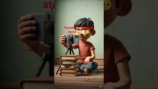 YouTuber&rsquo;s ki Struggle Story #shortvideo #cartoon #hindi #aistoryhub #shorts #shortsfeed #like