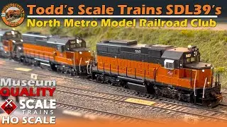 Todd&rsquo;s Scale Trains SDL39&rsquo;s - North Metro Model Railroad Club ( HO Model Train Layout )