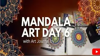 How to draw Colorful mandala design | Easy Color Mandala Drawing  | art journal by Rashida |