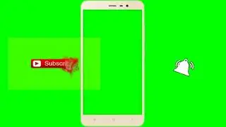 No Copyright Green screen intro templates with bell icon subscribe button