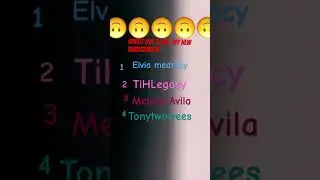All my new subscribers