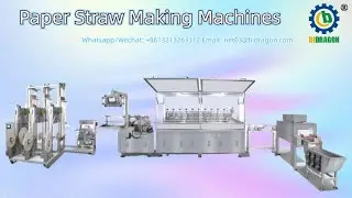 High Speed Paper Straw Making Machines #machine #youtubeshorts #woodfactory
