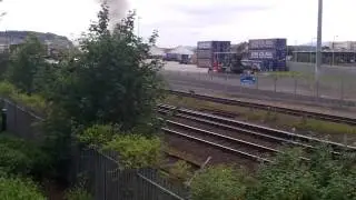 LMS Royal Scot Class 46115 (6115) Scots Guardsman Departing Inverness