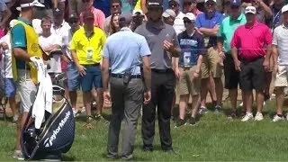 Jon Rahm Discusses Penalty After Accidentally Stepping on His Ball | 2018 PGA Championship