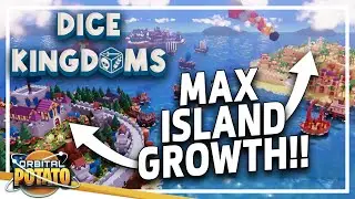 MAXIMUM Build Islands!! (HUGE GAME!) - Dice Kingdoms - Resource Management Combat City Builder