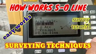 HOW TO USE S-O LINE?LAY OUT,ASBUILT,established of grade line,survey tutorial,civil engineering work
