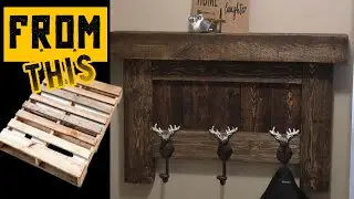 DIY Pallet Projects | how to build a coat rack out of an old pallet