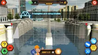 Bridge construction simulator level 8, 3 star walkthrough easy hard medium city
