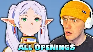 First Time WATCHING all ''Frieren Beyond Journeys End'' OPENINGS and ENDINGS!