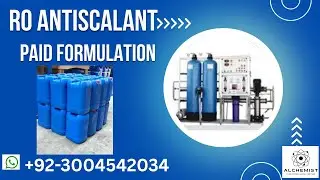 RO Antiscalant Formulation  | Brackish Water, Sea Water & Waste Water | Paid Formula Details