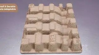Industrial Dry Press Brown Pulp Tray Heavy Duty Packaging