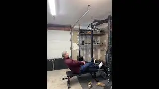 Home gym rack attached low row DIY. Stop doing rows on the floor.