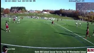 KHS Varsity Boys Soccer VS Winchendon School, October 22, 2022. 2 PM ET