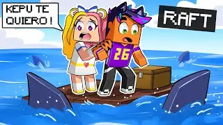 PERDIDO en el OCEANO con MI NOVIA!😱😱 - Minecraft Raft con @PinkFateGames