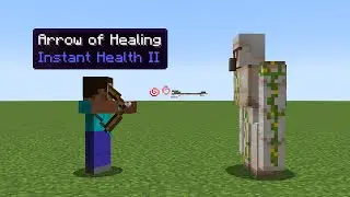 can you kill iron golem with instant health arrows?