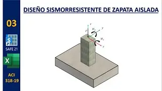 Diseño Sismorresistente de Zapata Aislada según ACI 318-19