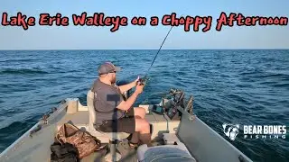 Trolling for Lake Erie Walleye on a Choppy Afternoon
