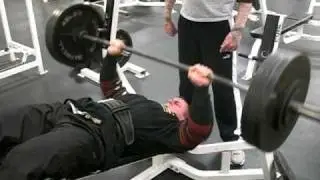 Max-OT Training Week 1 Decline Barbell Press 340x6 Reps