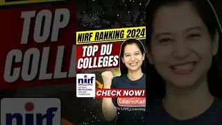 NIRF 2024 Rankings में Top Delhi University Colleges!🔥 #shorts