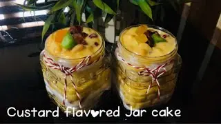 Jar cake recipe malayalam/Simple jar cake recipe malayalam/ Custard flavoured jar cake malayalam