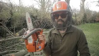 Testing Oregon Speed Cut nano - Husqvarna T525 Chainsaw