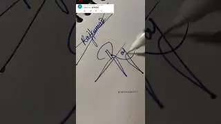 How to make sign letter R? #Rajkumar signature style