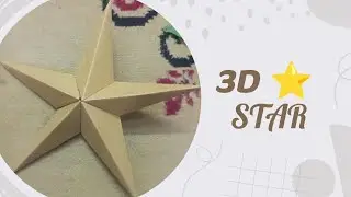 3D Star Ornament | Paper Craft Ideas |Christmas Star ⭐ Making 