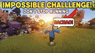 Minecraft But I&rsquo;m Running While Random Mobs Spawn Everywhere 😱🔥