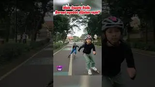 Main sepatu roda dijalan raya, gak bahaya ta? 😱😱#shorts #sepaturoda #short #shortvideo #anak #viral