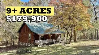 Deal of the Day 66 | Charming Log Cabin on 9+ Acres in the Ozarks. $179,900