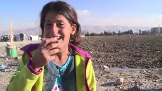Liban Ob&oacute;z uchodźc&oacute;w w dolinie Bekaa
