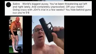 Jason Blaha pulls out a gun in public! Threatens to shoot a viewer!