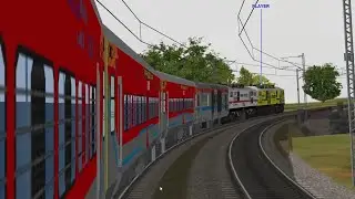 Loco Failed of Mumbai LTT - Howrah Samarsata Express || Rescue By RPM WAP 7 || MSTS Open Rails