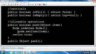 linked list stack implementations in java