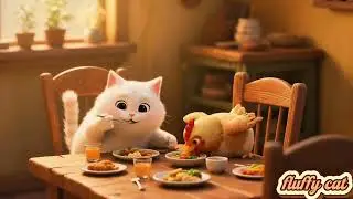 Poor Cat She Didn’t Have Friends, So She Took a Chicken 🥺