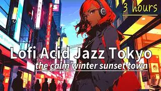 JUST RELAX with mellow Japanese Lofi Acid Jazz Funk & Nu Jazz 🎧 3 hours to relax / work / study to