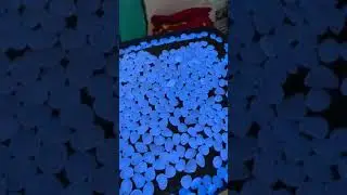 2.2lbs 450 Piece Glow in the Dark Pebbles Rocks Stones Great for Backyard or Indoor Decor Garden Dec