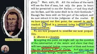 Heaven's Physicality &mdash; How it Connects to our SDA Pillar Doctrines