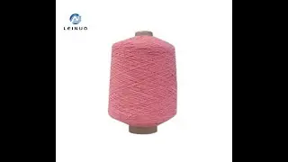 100#7575 rubber covered yarn polyester yarn pink yarn made in china SGS factory