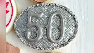 50th Birthday Cookies Ideas!I Satisfying Cookie Decorating Using Royal Icing!