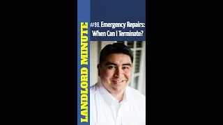 Emergency Repairs: When Can I Just Terminate the Lease #LeaseTermination