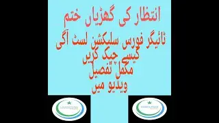 how to check your tiger force application || Final Selection of Pakistan Corona Relief Tiger Force