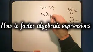 How to factor algebraic expressions. 