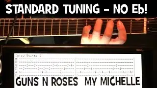 Guns N Roses My Michelle Guitar Chords Lesson & Tab Tutorial with Solo