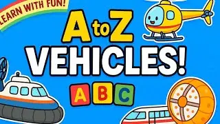 A to Z Unique Vehicles for Kids | Learn ABC with Cool & Rare Transport