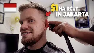 I tried a $1 HAIRCUT in Jakarta! (Cheapest in Indonesia?)