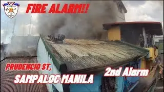 10-70 @ Prudencio st.Sampaloc Manila. Pumper Prince responded.3/26/25 @ 2:15pm residential 2nd alarm